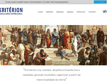Tablet Screenshot of kriterionconsultoria.com